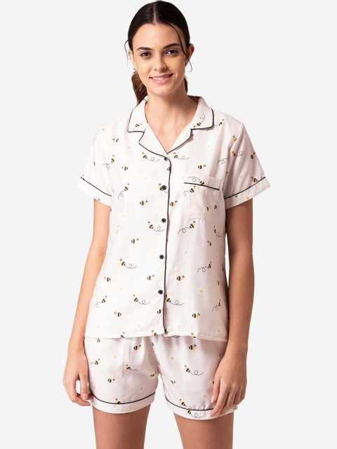 

Bellofox Women Beige Printed