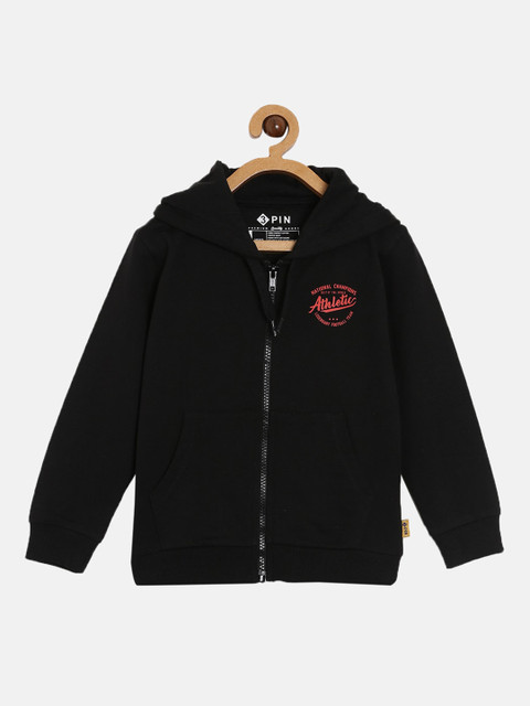 

3PIN Boys Black Hooded Sweatshirt