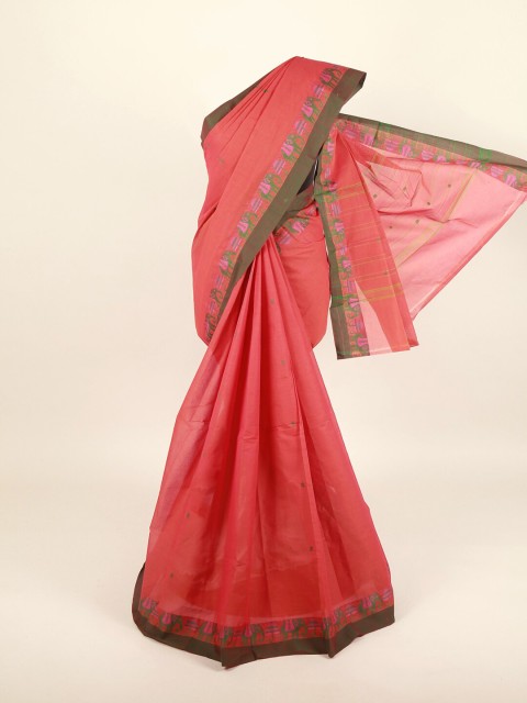 

Pothys Women Orange Pure Cotton Saree, Peach