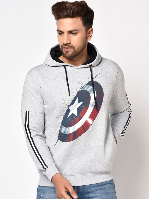 

Octave Men Grey Captain America Printed Sweatshirt