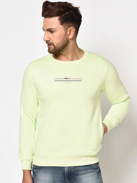 

Octave Men Lime Green Sweatshirt