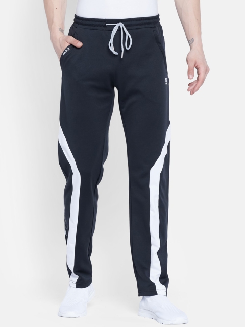 

rock.it Men Black And White Solid Casual Track Pants