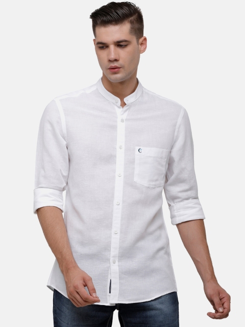 

CAVALLO by Linen Club Men White Casual Shirt