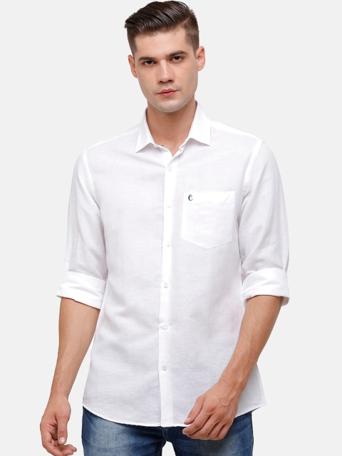 

CAVALLO by Linen Club Men White Casual Shirt