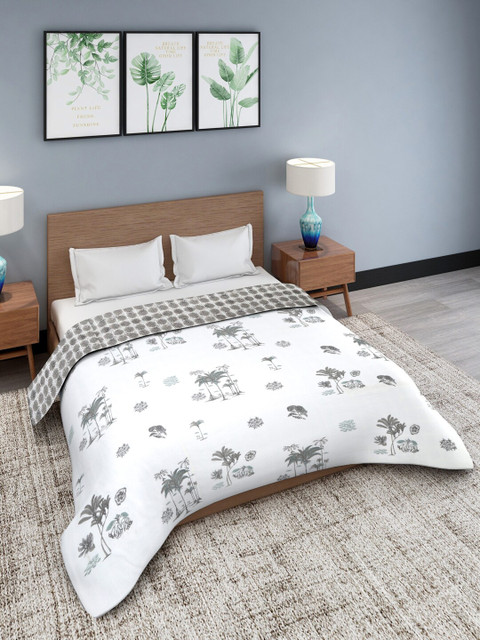 

Gulaab Jaipur Grey & White Hand Block Printed AC Room 350 GSM Double Bed Dohar