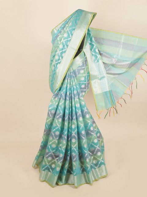 

Pothys Blue Woven Design Saree