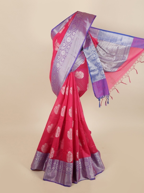 

Pothys Pink & Violet Woven Design Saree