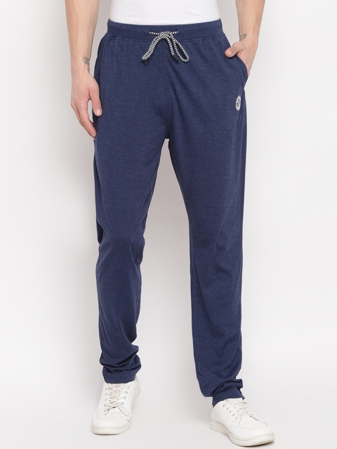 

Richlook Men Navy Blue Solid Straight-Fit Cotton Track Pants