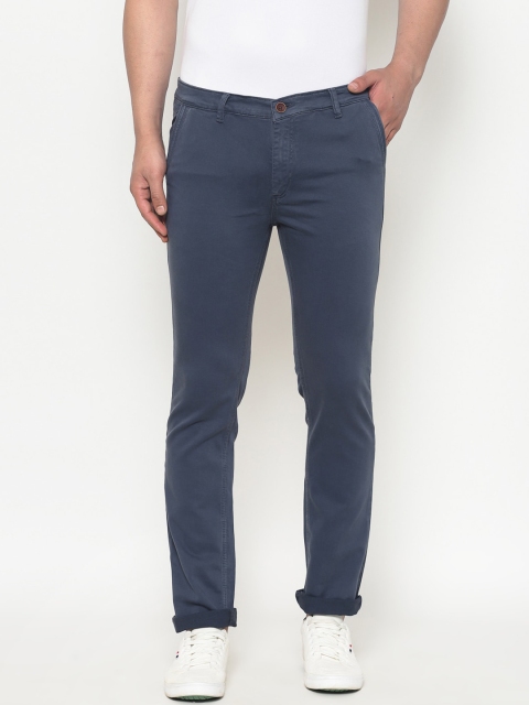 

TNG Men Blue Slim Fit Trousers
