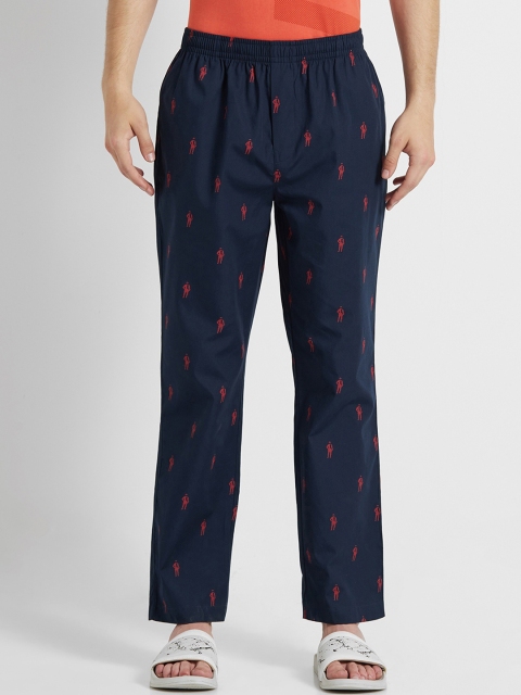 

Jockey Men Navy Blue Solid Lounge Pants