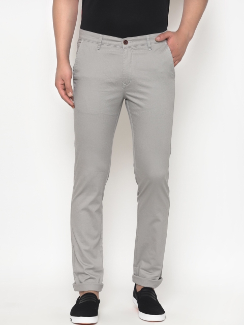 

TNG Men Grey Slim Fit Trousers