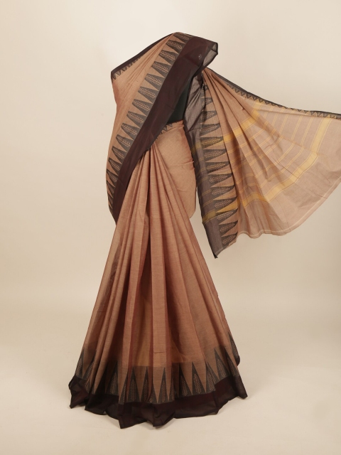 

Pothys Brown Woven Design Cotton Blend Saree