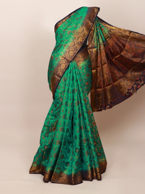 

Pothys Green & Navy Blue Woven Design Zari Art Silk Saree