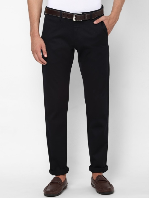 

Allen Solly Men Black Solid Slim Fit Trousers