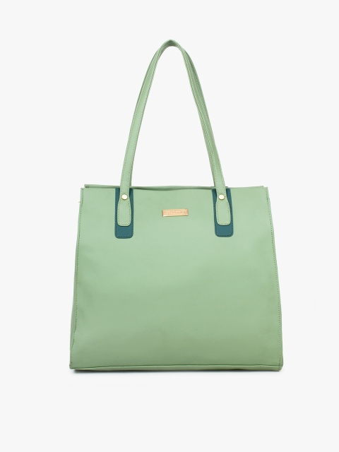 

LEGAL BRIBE Green PU Structured Shoulder Bag