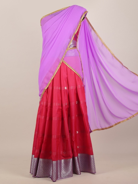 

Pothys Lavender & Pink Half Saree Set