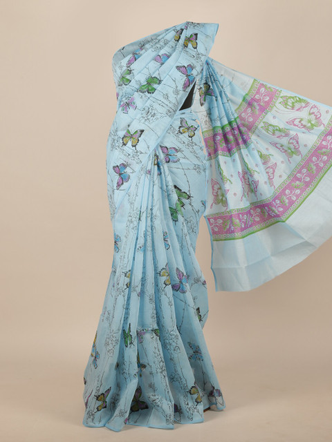 

Pothys Blue & Green Saree