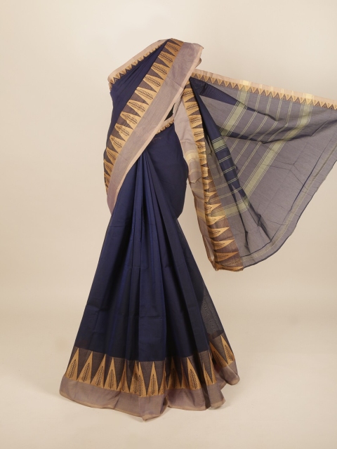 

Pothys Navy Blue & Gold-Toned Saree