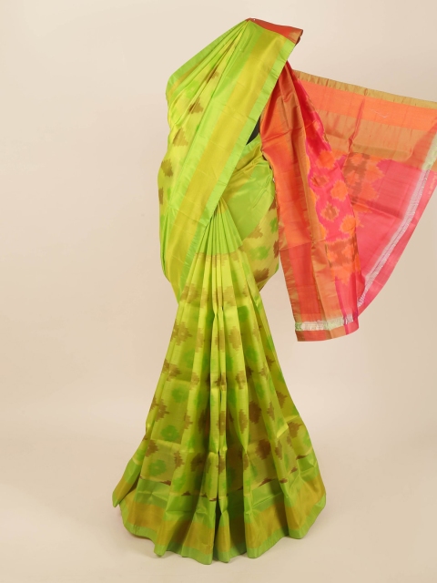 

Pothys Green & Pink Pure Silk Saree
