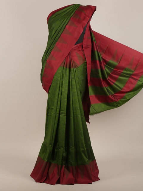 

Pothys Green & Red Art Silk Saree