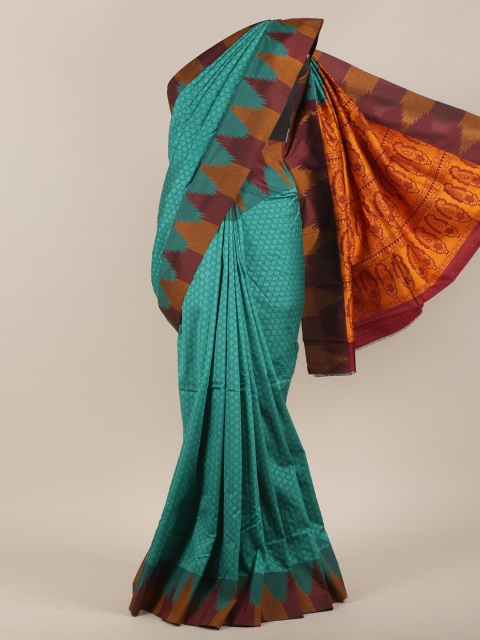 

Pothys Green & Maroon Art Silk Saree