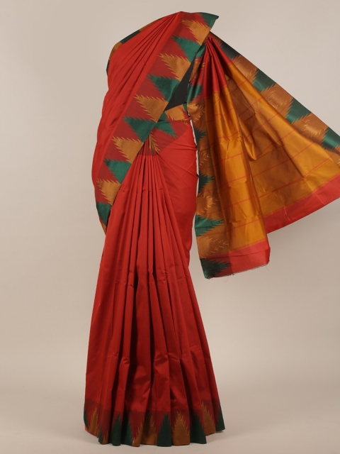 

Pothys Red & Green Art Silk Saree