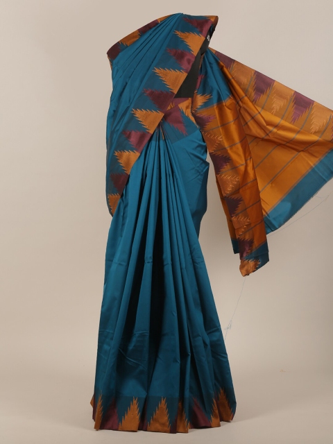 

Pothys Blue & Yellow Art Silk Saree