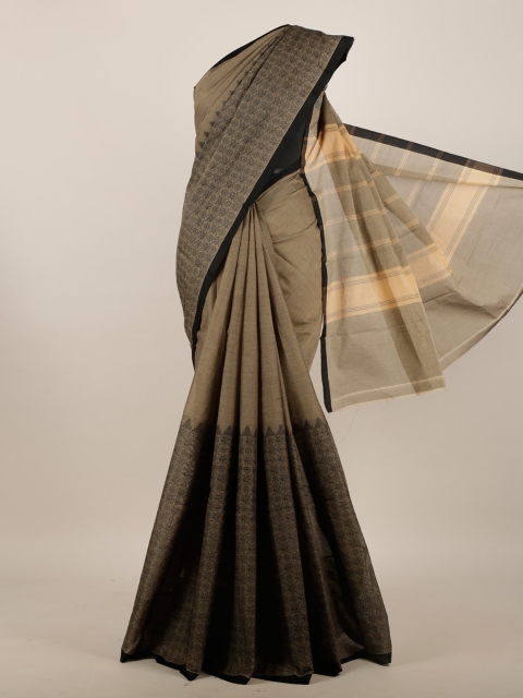 

Pothys Grey & Black Pure Cotton Saree