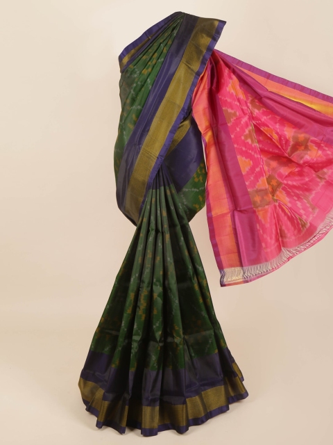 

Pothys Green & Pink Pure Silk Saree