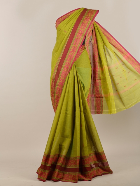 

Pothys Green & Pink Pure Cotton Saree