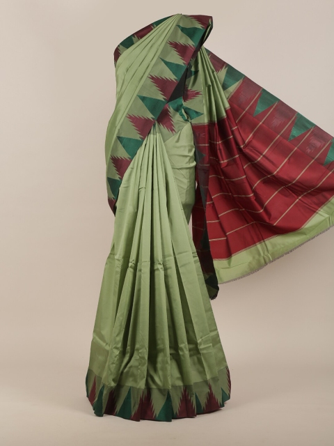 

Pothys Green & Maroon Art Silk Saree