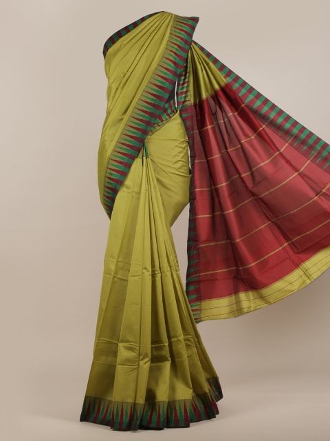 

Pothys Green & Red Art Silk Saree