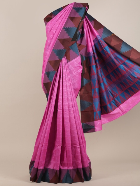

Pothys Pink Art Silk Saree