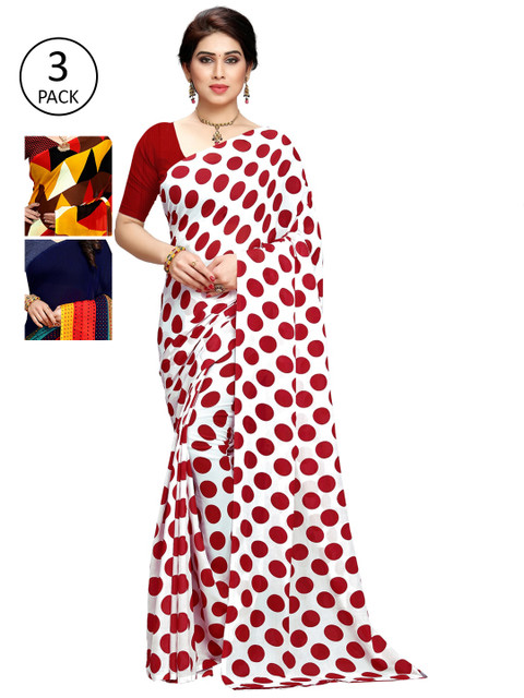 

KALINI Multicoloured Pack of 3 Saree, Multi
