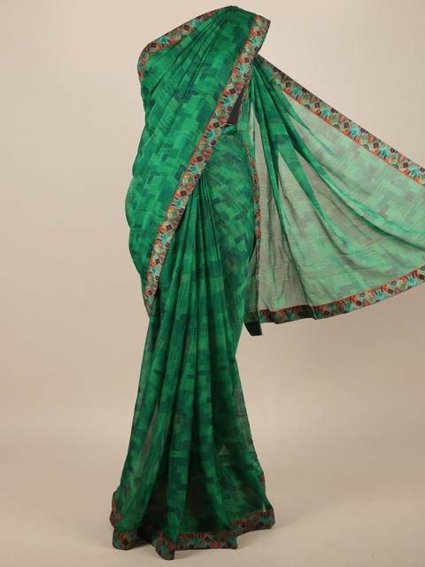 

Pothys Green & Red Saree