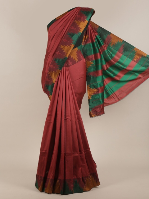 

Pothys Maroon & Green Art Silk Saree
