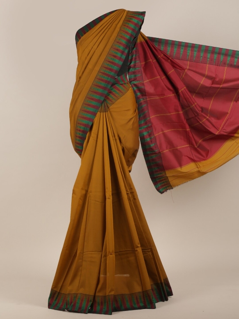 

Pothys Mustard & Maroon Art Silk Saree