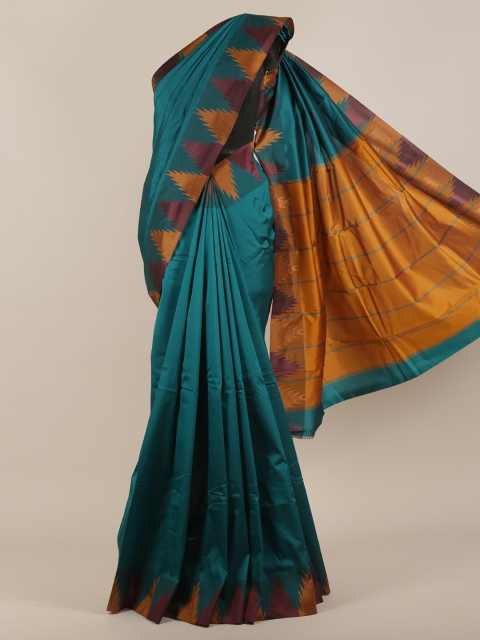 

Pothys Green & Orange Art Silk Saree