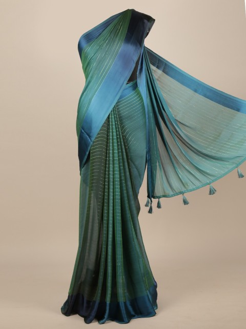 

Pothys Blue & Green Woven Design Saree
