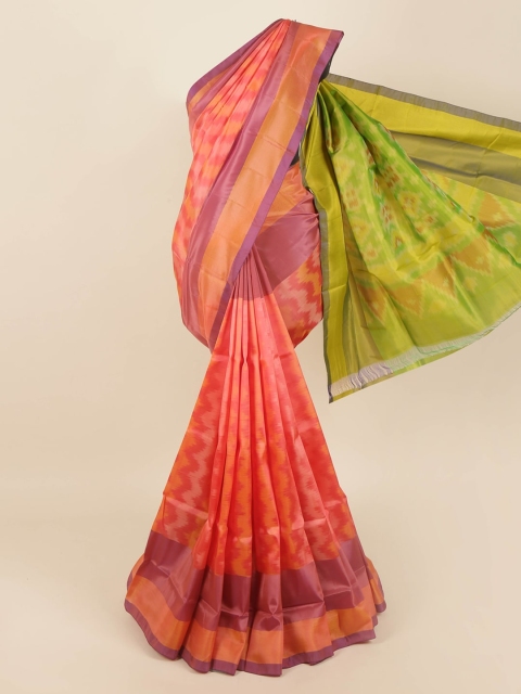 

Pothys Pink & Green Pure Silk Saree
