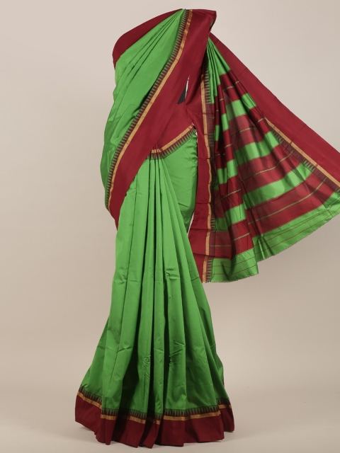 

Pothys Green & Maroon Zari Art Silk Saree