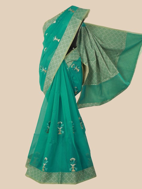 

Pothys Green Floral Saree