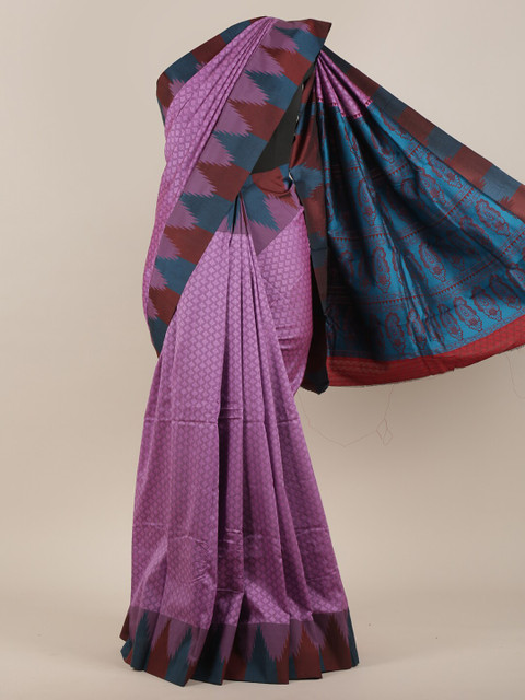 

Pothys Lavender & Maroon Art Silk Saree