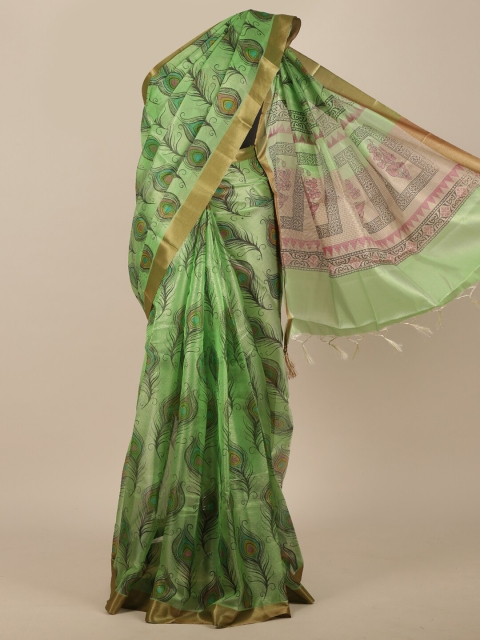 

Pothys Green & Pink Saree