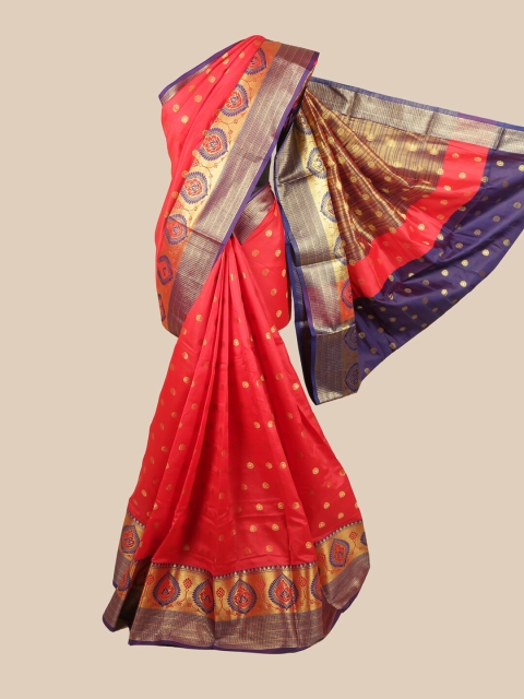 

Pothys Women Red Printed Cotton Blend Saree