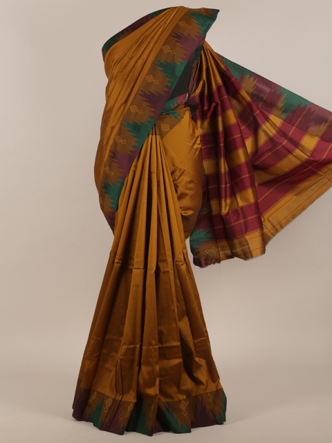 

Pothys Mustard & Green Art Silk Saree