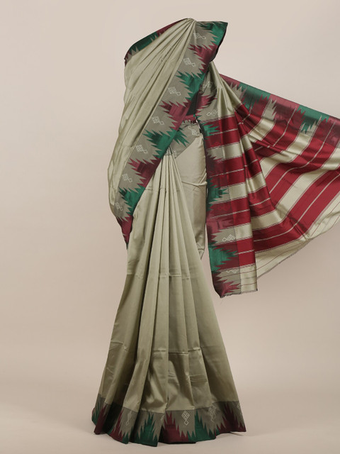 

Pothys Grey & Maroon Art Silk Saree