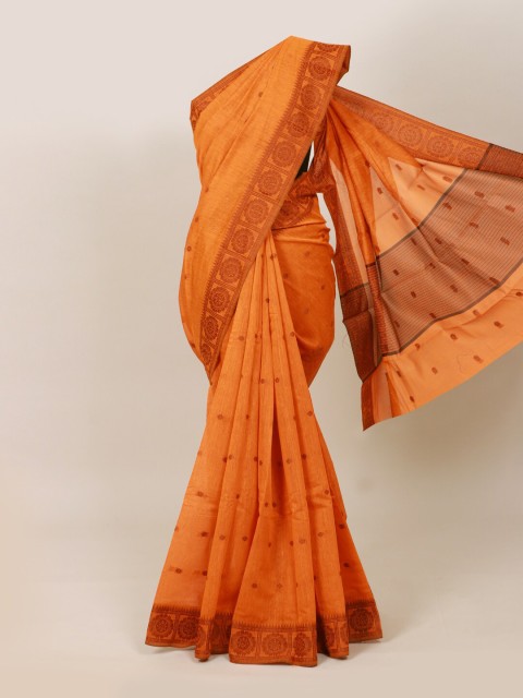 

Pothys Orange Ethnic Motifs Saree