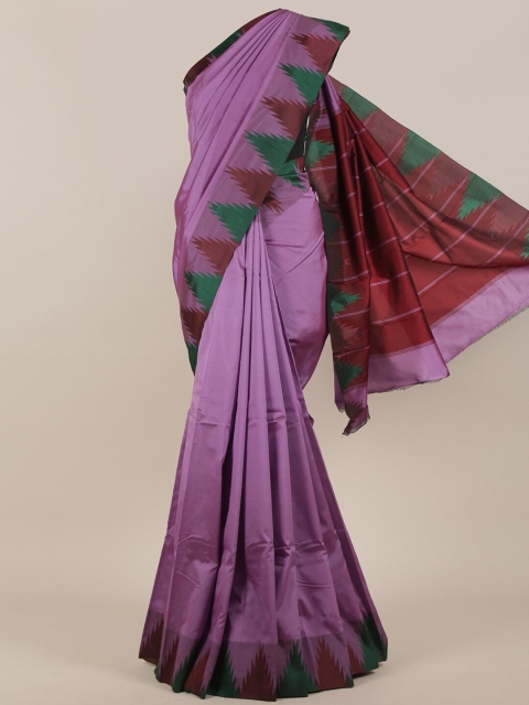 

Pothys Lavender & Green Art Silk Saree