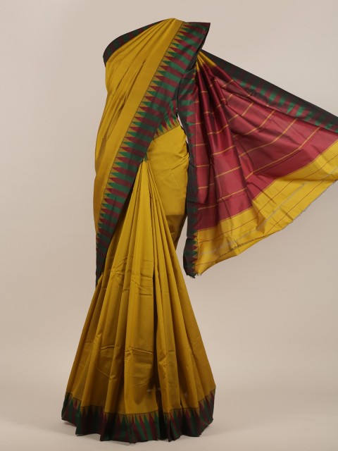 

Pothys Mustard Art Silk Saree